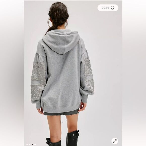 Free People Encrusted Sweatshirt - Picture 3 of 8